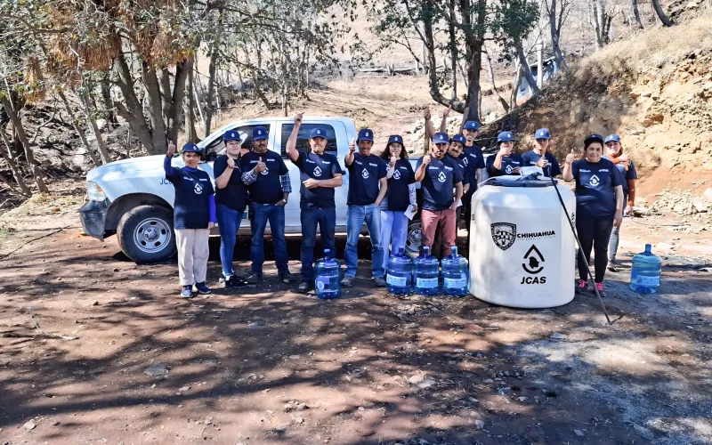 Entrega JCAS dos sistemas integrales de agua potable en Guachochi y Guadalupe y Calvo