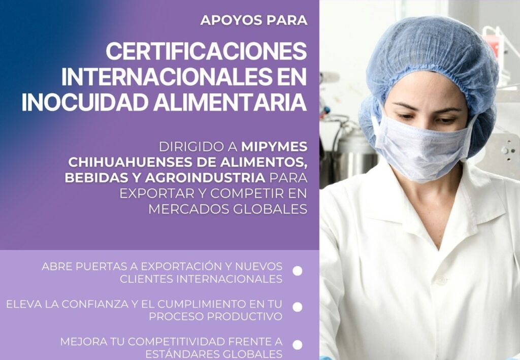 Invita Estado a MiPyMEs agroindustriales a programa de certificación internacional en inocuidad alimentaria