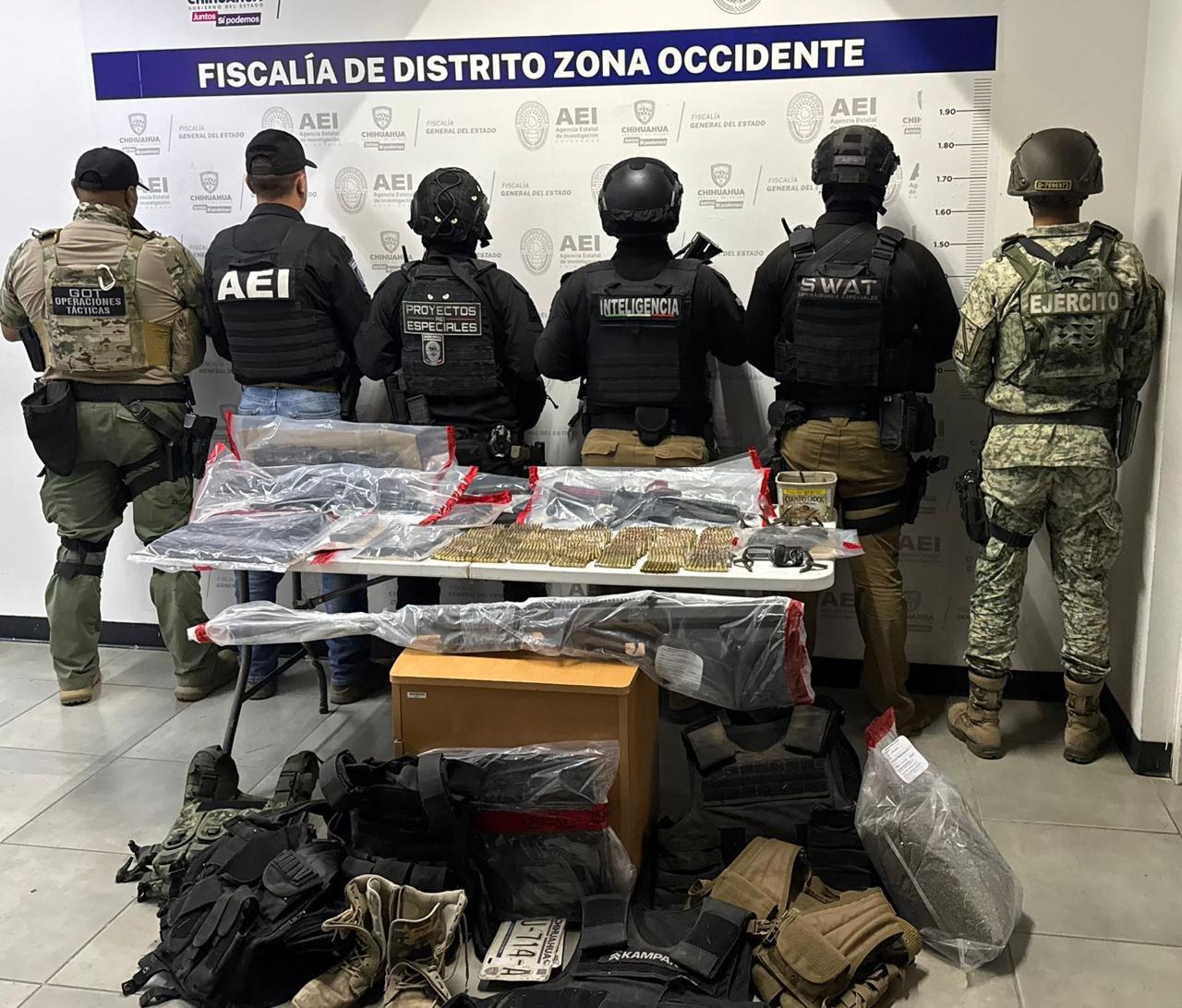 Asegura SSPE arsenal, vehículos y detiene a un presunto generador de violencia en San Francisco de Borja