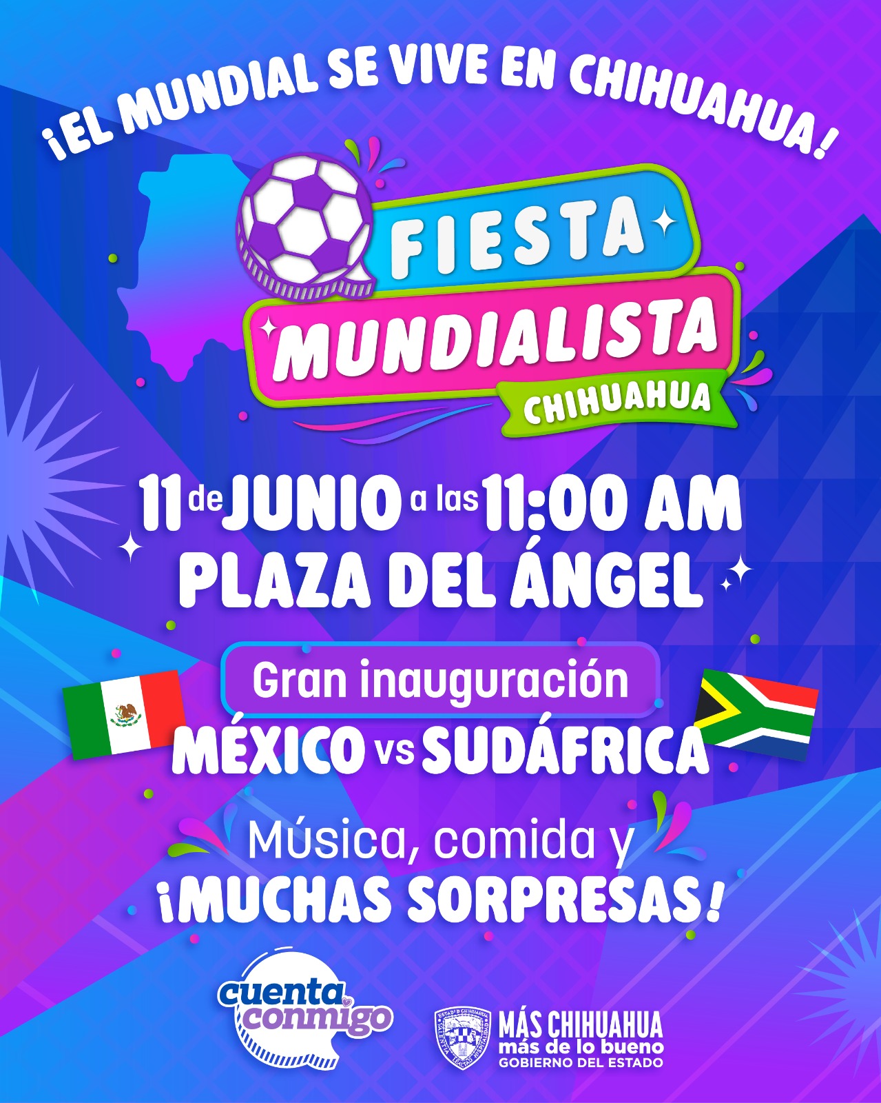 Gobierno del Estado invita a vivir Fiesta Mundialista segura