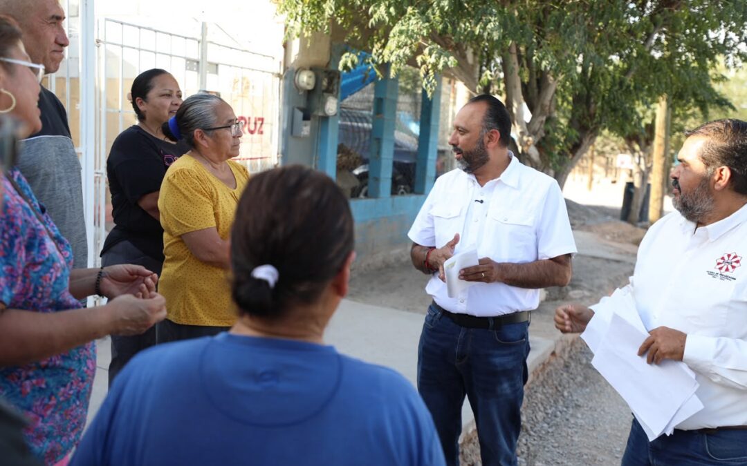 Supervisa alcalde avance de pavimentación del programa SUMA en la colonia Mezquital
