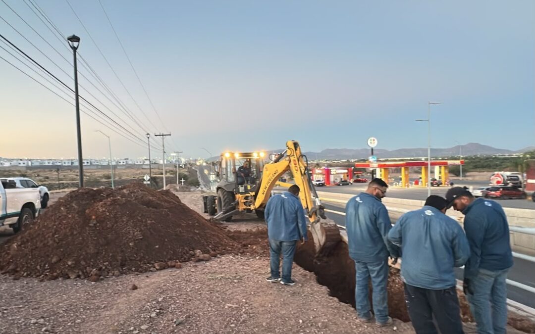 Reparará JMAS Chihuahua fuga en conducción de 14 pulgadas
