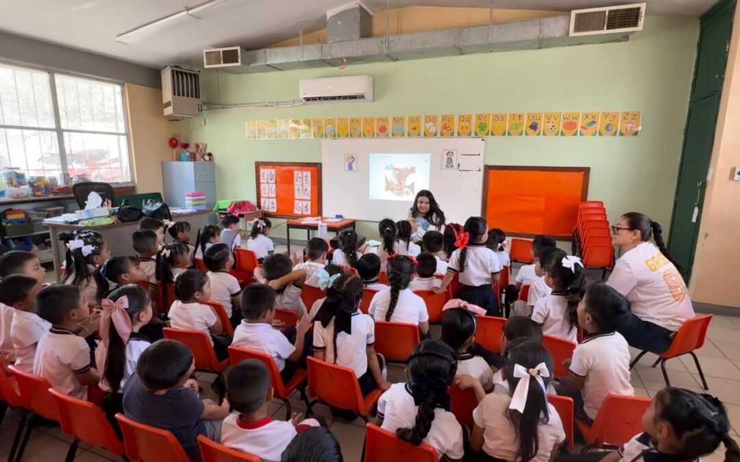 Ofrece Derechos Humanos taller a niñas y niños del preescolar ”Simón Bolívar”