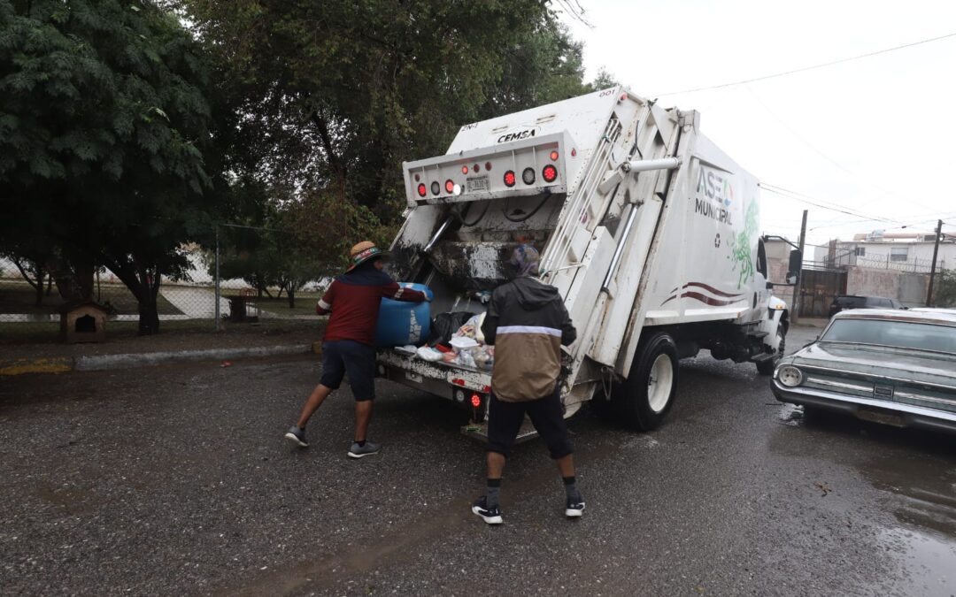 Destaca Limpia labor de cuadrillas de recolección durante las lluvias
