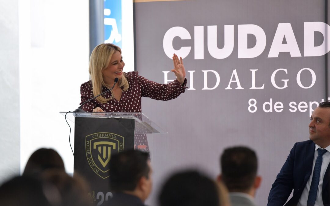 Maru Campos inaugura Ciudad Judicial en Parral con inversión de 57 mdp