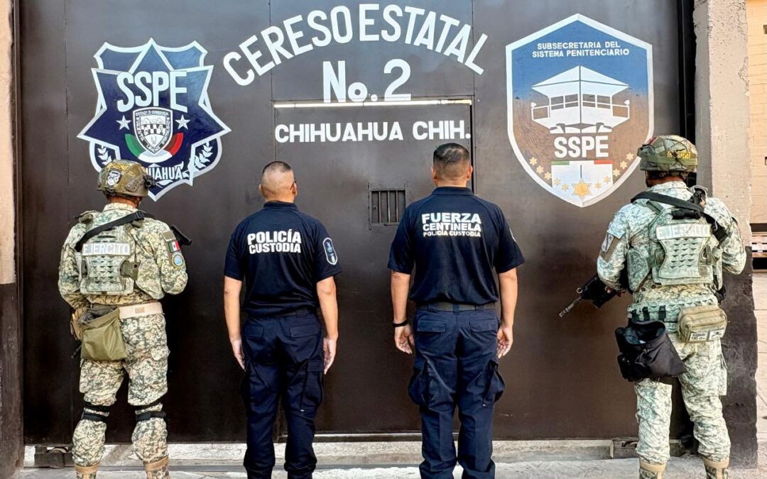 Fortalece SSPE control y seguridad penitenciaria con revisión en CERESO No. 2; instruye Gilberto Loya continuidad de medidas preventivas en el sistema penitenciario