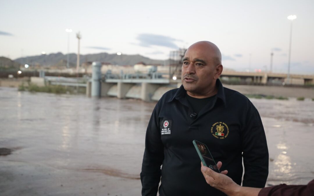 Protección Civil desplegó operativo ante creciente del río Bravo