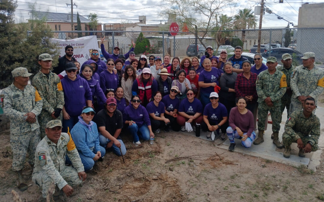 Participa IMM en jornada ‘Juárez Amanece Limpio’ en la colonia Toribio Ortega