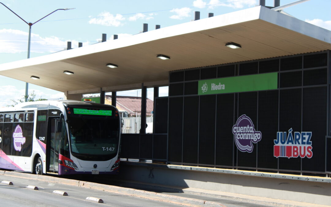 CAM Móvil de JuárezBus estará en la estación Hiedra del BRT-1
