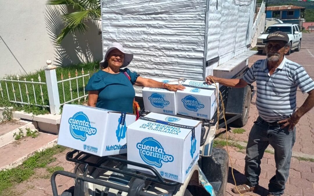 Avanza la segunda entrega de apoyos alimentarios para personas mayores o con discapacidad