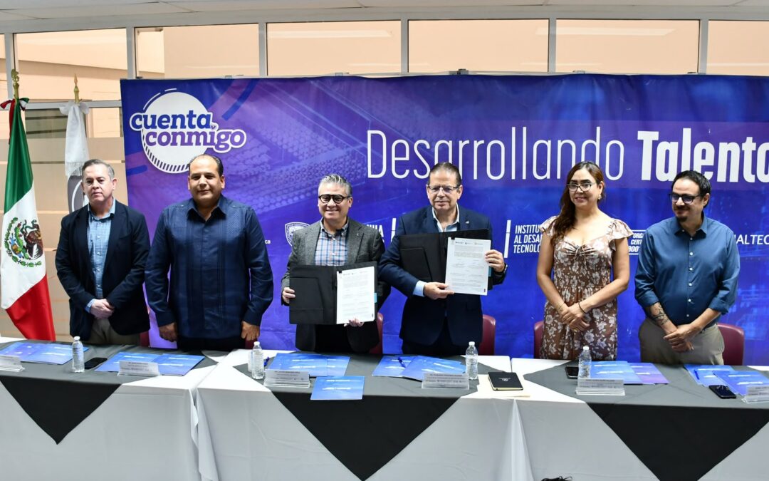 Fortalecen Inadet, Intermex y Conalep la formación de talento para la industria en Chihuahua