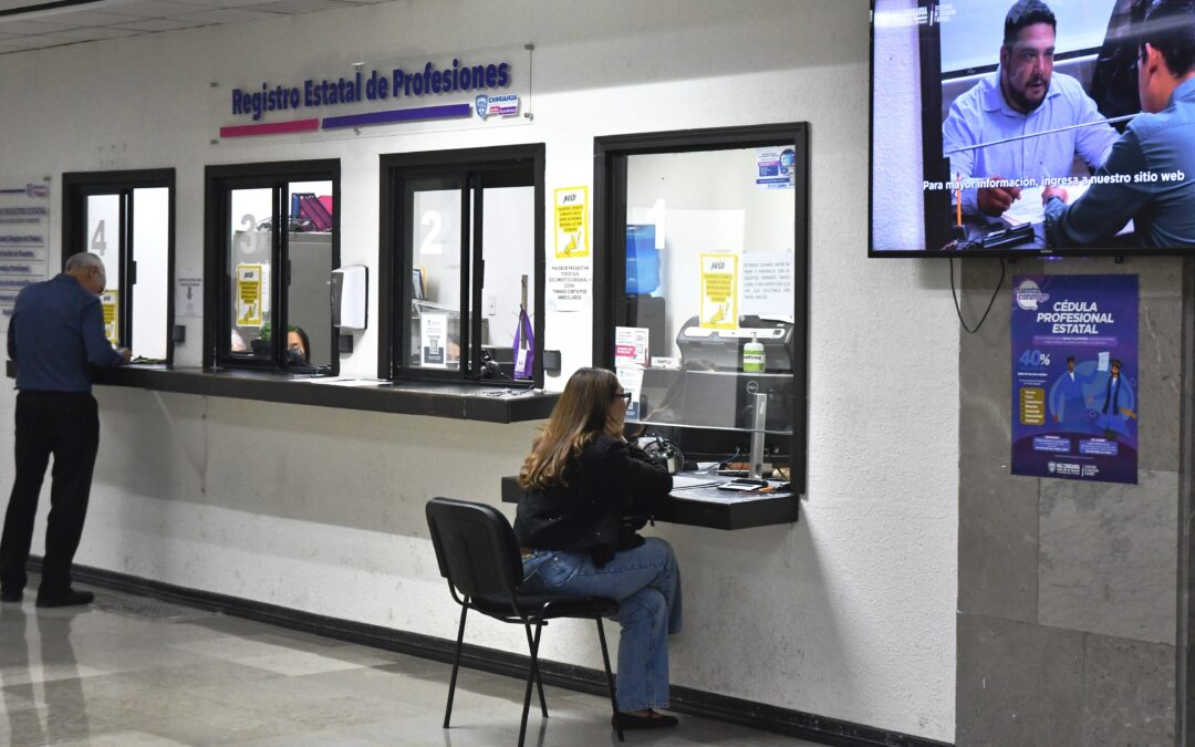 Concluye el 31 de octubre el descuento del 40 por ciento en la Cédula Profesional Estatal